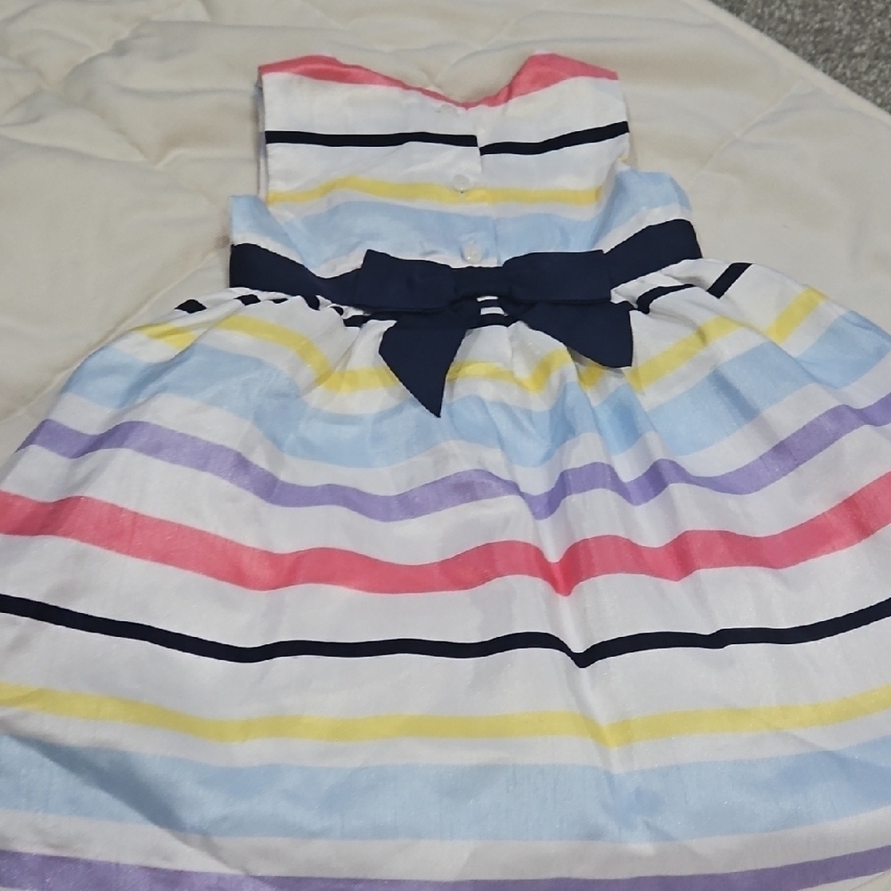 Gymboree Multicolor Striped Satin Dress - Picture 5 of 6